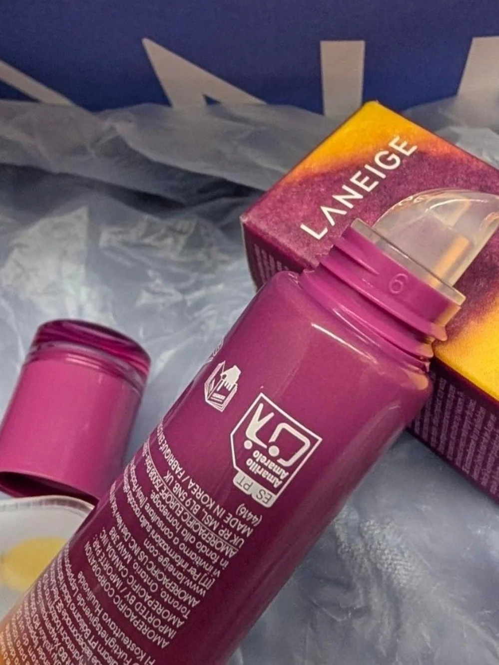 LANEIGE Acai Mango Smoothie Lip Balm & Sleeping Mask Set NIB